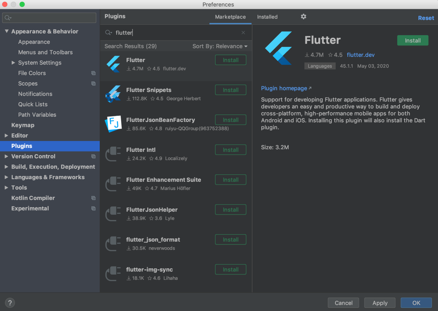 download flutter mac